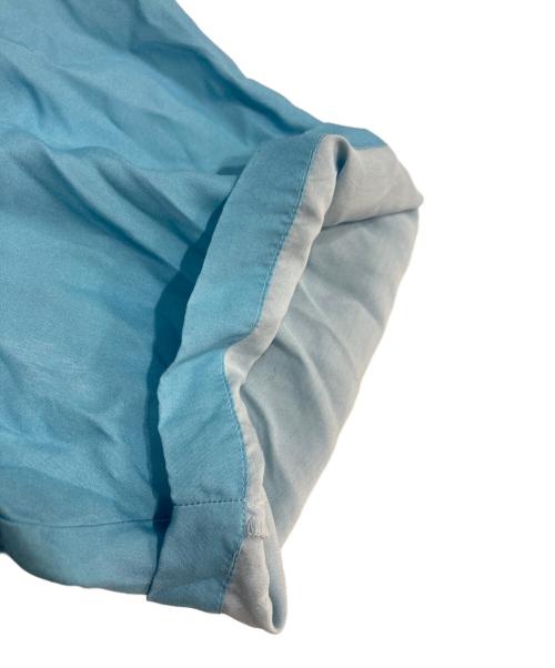 EANBE（イアンベ）EANBE (イアンベ) 男はつらいよ - Back panel レーヨンバックプリントアロハシャツ ブルー サイズ:Mの古着・服飾アイテム