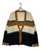 CULLNIクルニ）の古着「ボーダーカーディガン」｜ホワイト