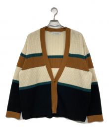 CULLNI（クルニ）の古着「ボーダーカーディガン」｜ホワイト