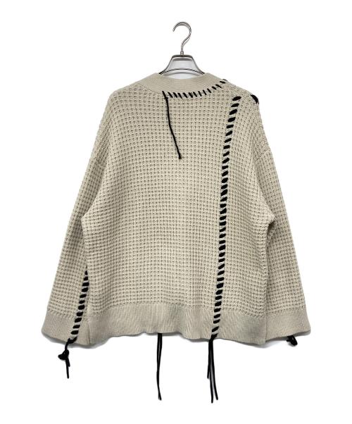 MAISON SPECIAL（メゾンスペシャル）MAISON SPECIAL (メゾンスペシャル) Oni-Waffle Crazy Stitch Knit ホワイト サイズ:2の古着・服飾アイテム