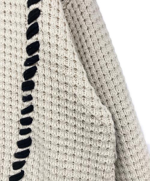 MAISON SPECIAL（メゾンスペシャル）MAISON SPECIAL (メゾンスペシャル) Oni-Waffle Crazy Stitch Knit ホワイト サイズ:2の古着・服飾アイテム