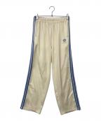 jiedaジエダ）の古着「5 STRIPE JERSEY PANTS トラックパンツ」｜ベージュ