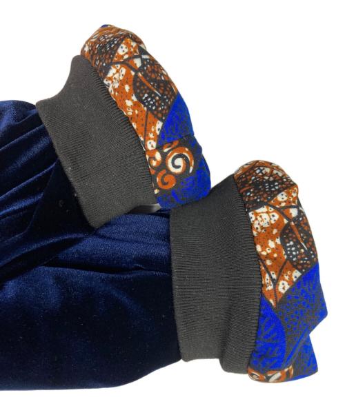 STYLE REBORN（スタイル リボーン）STYLE REBORN (スタイル リボーン) moyan AFRICA (モヤンアフリカ) ベロアリバーシブルボンバージャケット ネイビー サイズ:Fの古着・服飾アイテム