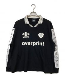 UMBRO×overprint（アンブロ×オーバープリント）の古着「コラボゲームシャツ」｜ブラック