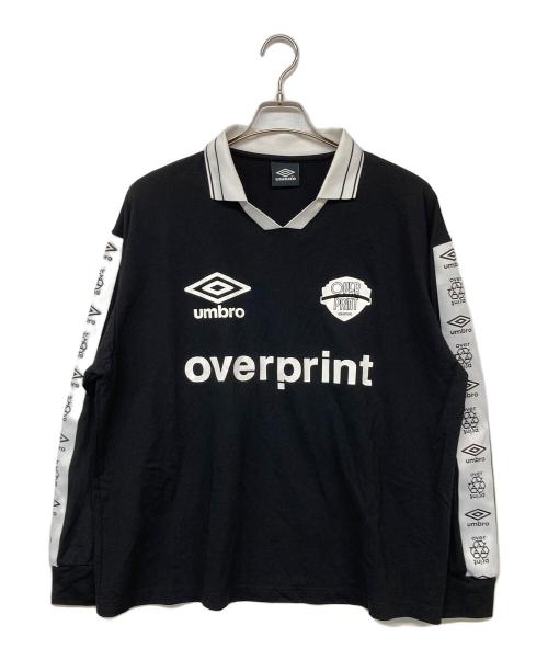 UMBRO（アンブロ）UMBRO (アンブロ) overprint (オーバープリント) コラボゲームシャツ ブラック サイズ:Lの古着・服飾アイテム