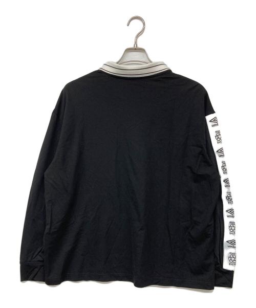 UMBRO（アンブロ）UMBRO (アンブロ) overprint (オーバープリント) コラボゲームシャツ ブラック サイズ:Lの古着・服飾アイテム