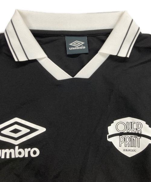 UMBRO（アンブロ）UMBRO (アンブロ) overprint (オーバープリント) コラボゲームシャツ ブラック サイズ:Lの古着・服飾アイテム
