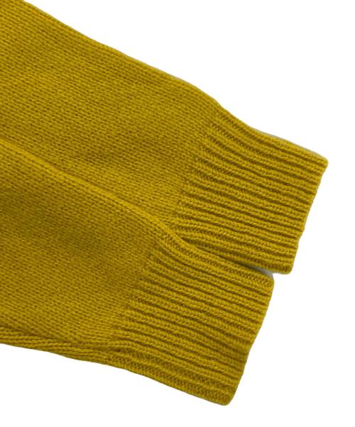 maison kitsune（メゾンキツネ）MAISON KITSUNE (メゾンキツネ) クルーネック ニット MAISON KITSUNE イエロー サイズ:Sの古着・服飾アイテム