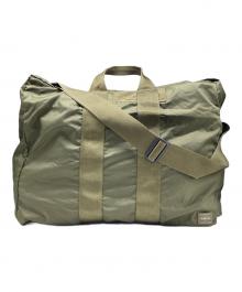 PORTER（ポーター）の古着「FLEX/2WAY DUFFLE BAG(S) / ダッフルバッグ」｜グリーン
