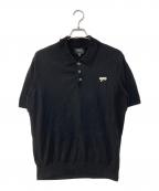 A.P.C.アーペーセー）の古着「POLO GREGORIO コットンニットポロシャツ」｜ブラック