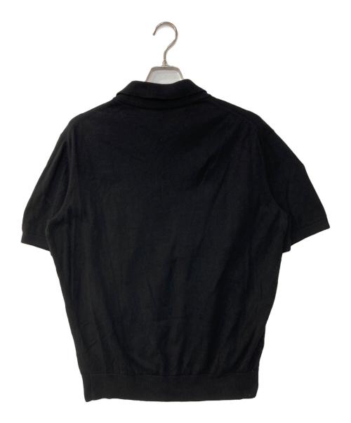 A.P.C.（アーペーセー）A.P.C. (アーペーセー) POLO GREGORIO コットンニットポロシャツ ブラック サイズ:Lの古着・服飾アイテム
