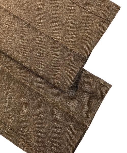 DRIES VAN NOTEN（ドリスヴァンノッテン）DRIES VAN NOTEN (ドリスヴァンノッテン) ウールコットンスリムスラックス ベージュ サイズ:46の古着・服飾アイテム