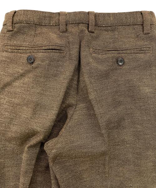 DRIES VAN NOTEN（ドリスヴァンノッテン）DRIES VAN NOTEN (ドリスヴァンノッテン) ウールコットンスリムスラックス ベージュ サイズ:46の古着・服飾アイテム