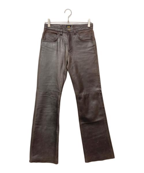 LEE（リー）LEE (リー) 5102 レザーパンツ ブラウン サイズ:W30の古着・服飾アイテム