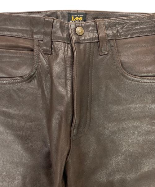 LEE（リー）LEE (リー) 5102 レザーパンツ ブラウン サイズ:W30の古着・服飾アイテム