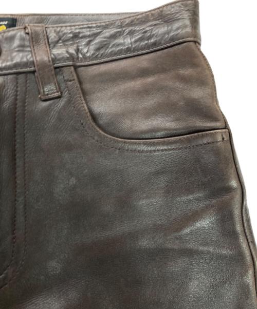 LEE（リー）LEE (リー) 5102 レザーパンツ ブラウン サイズ:W30の古着・服飾アイテム