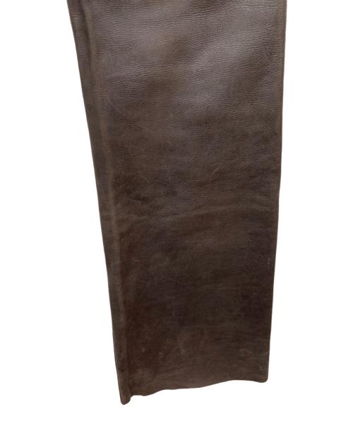 LEE（リー）LEE (リー) 5102 レザーパンツ ブラウン サイズ:W30の古着・服飾アイテム