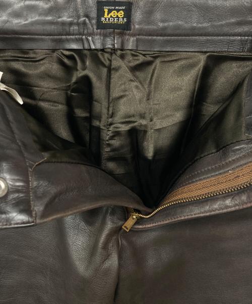 LEE（リー）LEE (リー) 5102 レザーパンツ ブラウン サイズ:W30の古着・服飾アイテム