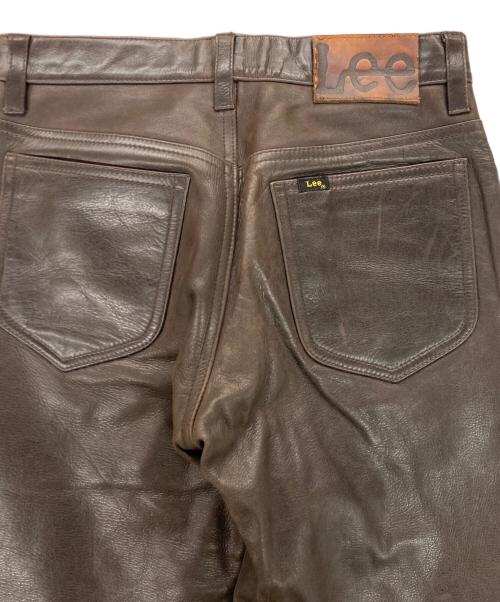 LEE（リー）LEE (リー) 5102 レザーパンツ ブラウン サイズ:W30の古着・服飾アイテム