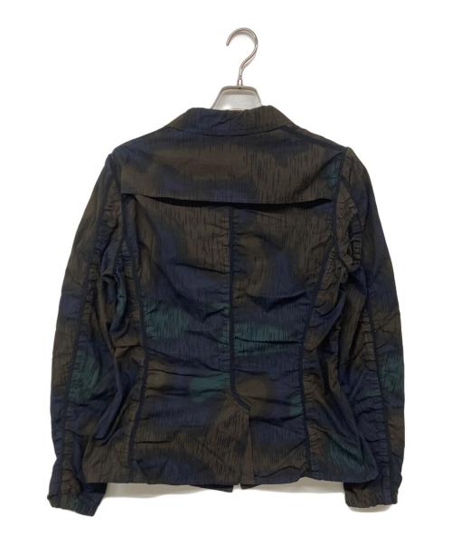 KOLOR（カラー）KOLOR (カラー) 16SS 総柄パッカリングジャケット ネイビー×ブラウン サイズ:1の古着・服飾アイテム