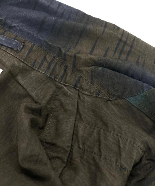 KOLOR（カラー）KOLOR (カラー) 16SS 総柄パッカリングジャケット ネイビー×ブラウン サイズ:1の古着・服飾アイテム