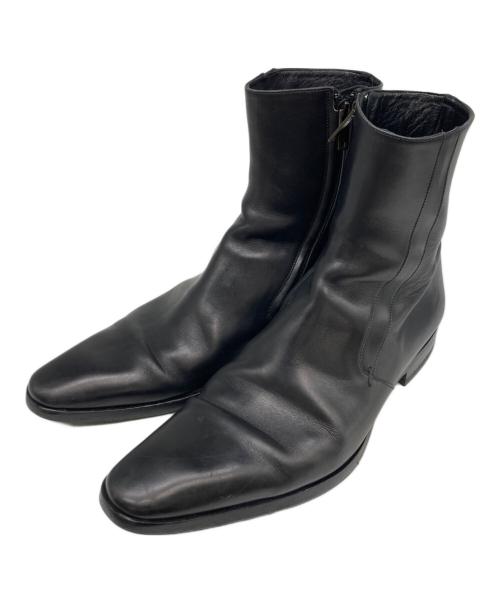 GUCCI（グッチ）GUCCI (グッチ) 101713 GUCCI サイドジップブーツ ブラック サイズ:42Eの古着・服飾アイテム