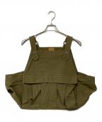 BROWN by 2-tacsブラウンバイツータックス）の古着「SEED IT ナイロンベスト」｜カーキ