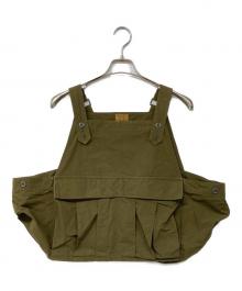 BROWN by 2-tacs（ブラウンバイツータックス）の古着「SEED IT ナイロンベスト」｜カーキ