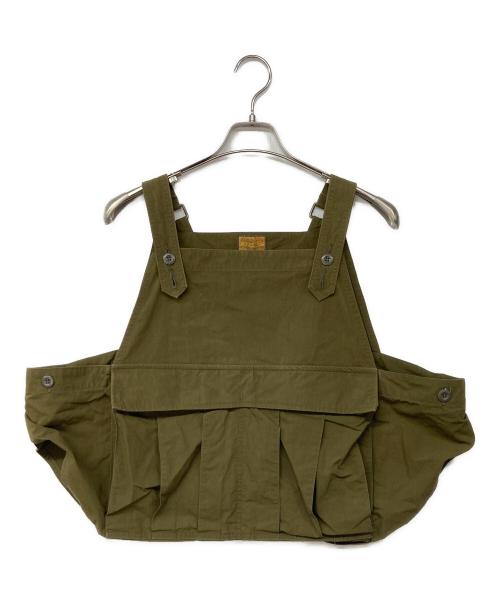 BROWN by 2-tacs（ブラウンバイツータックス）BROWN by 2-tacs (ブラウンバイツータックス) SEED IT ナイロンベスト カーキ サイズ:記載なしの古着・服飾アイテム