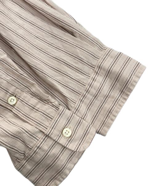 POLO RALPH LAUREN（ポロ・ラルフローレン）POLO RALPH LAUREN (ポロ・ラルフローレン) ストライプシャツ ブラウン サイズ:Mの古着・服飾アイテム