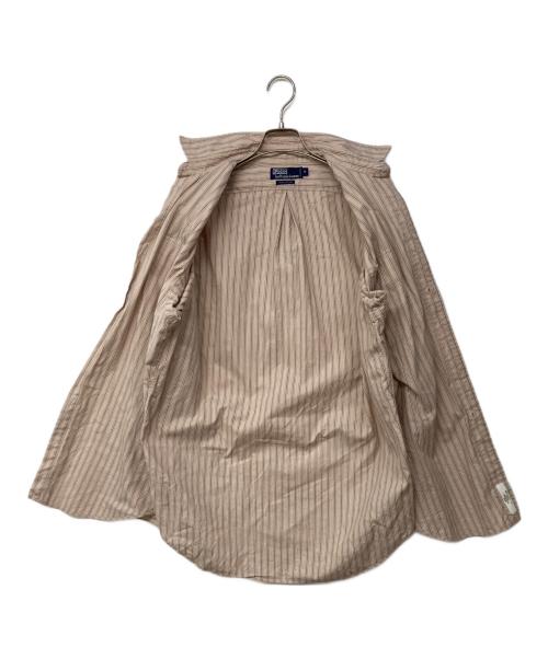 POLO RALPH LAUREN（ポロ・ラルフローレン）POLO RALPH LAUREN (ポロ・ラルフローレン) ストライプシャツ ブラウン サイズ:Mの古着・服飾アイテム