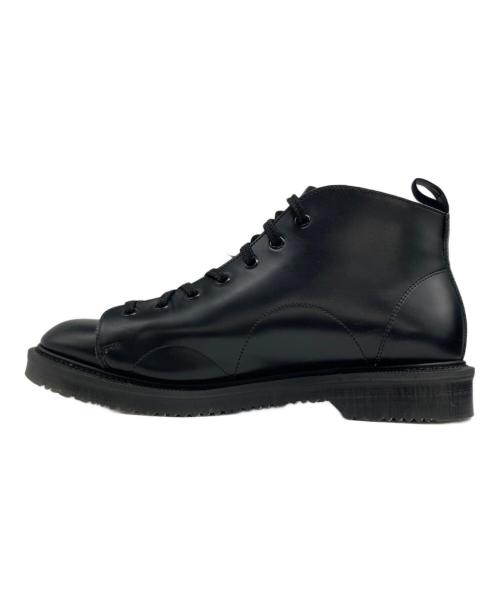 GEORGE COX（ジョージコックス）GEORGE COX (ジョージコックス) FRED PERRY (フレッドペリー) George Cox X Fred Perry MONKEY BOOT LEATHER / モンキーブーツ ブラック サイズ:UK8の古着・服飾アイテム