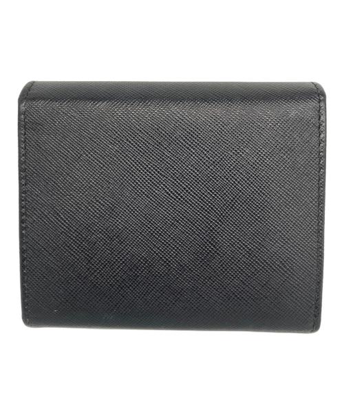 PRADA（プラダ）PRADA (プラダ) サフィアーノ/3つ折り財布 ブラックの古着・服飾アイテム