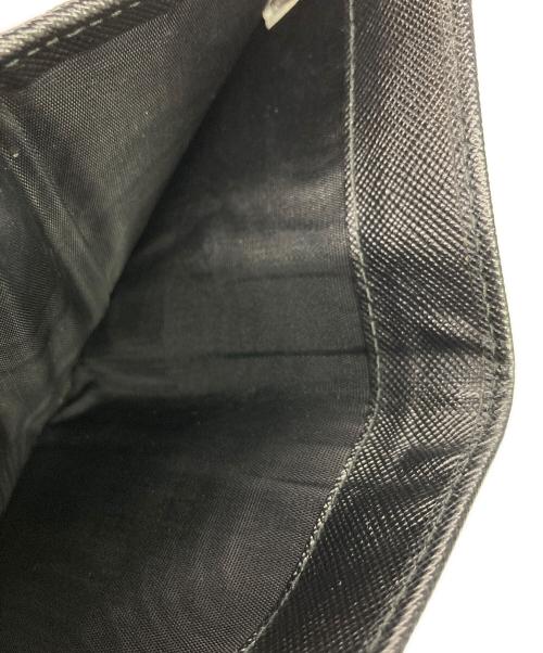 PRADA（プラダ）PRADA (プラダ) サフィアーノ/3つ折り財布 ブラックの古着・服飾アイテム