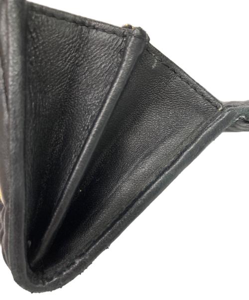 MIU MIU（ミュウミュウ）MIU MIU (ミュウミュウ) マテラッセ 二つ折り長財布 ブラックの古着・服飾アイテム