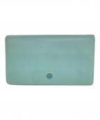 CHANELシャネル）の古着「ココボタン 二つ折り長財布」｜ブルー