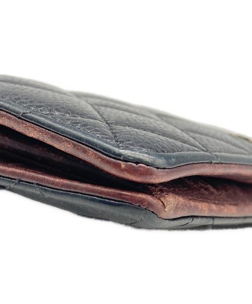 CHANEL（シャネル）CHANEL (シャネル) マトラッセ 2つ折り財布 ブラックの古着・服飾アイテム