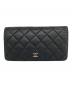 CHANEL（シャネル）の古着「マトラッセ 2つ折り財布」｜ブラック
