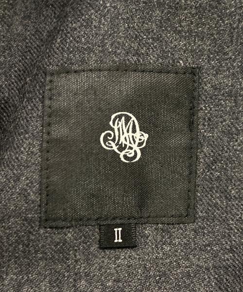 maison de soil（メゾンドソイル）maison de soil (メゾンドソイル) WORSTED SERGE 2TUCK WIDE EASY PANTS グレー サイズ:2 未使用品の古着・服飾アイテム