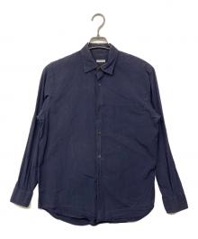 COMOLI（コモリ）の古着「コモリシャツ レギュラーカラーシャツ」｜ネイビー