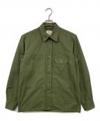 Snow peakスノーピーク）の古着「リップストップフィールドシャツ」｜カーキ