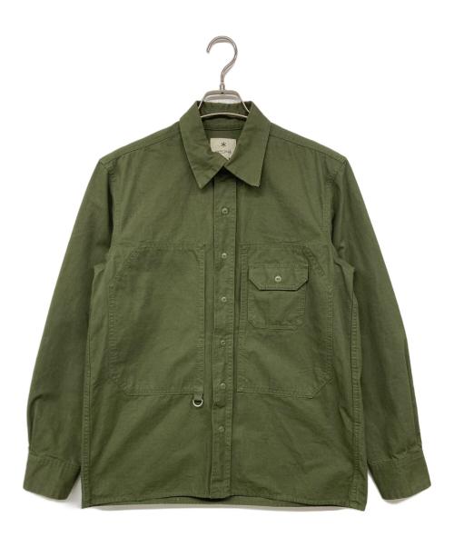 Snow peak（スノーピーク）Snow peak (スノーピーク) リップストップフィールドシャツ カーキ サイズ:Mの古着・服飾アイテム