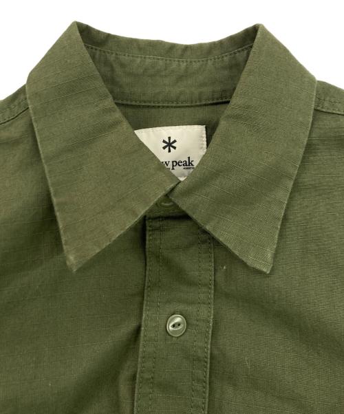 Snow peak（スノーピーク）Snow peak (スノーピーク) リップストップフィールドシャツ カーキ サイズ:Mの古着・服飾アイテム