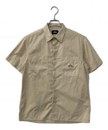 stussy（ステューシー）の古着「バックプリント 半袖シャツ カジキ 」｜ベージュ