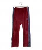 Needlesニードルズ）の古着「Narrow Track Pant - C/PE Velour トラックパンツ」｜ボルドー