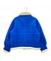 FUTURE ARCHIVE (フューチャー アーカイブ) Fake Mouton Blouson / フェイク ムートン ブルゾン  ブルー×ホワイト サイズ:M：17000円