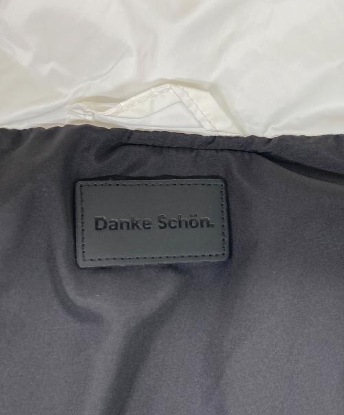 DANKE SCHON（ダンケ シェーン）Danke schon (ダンケ シェーン) 高密度Nylon Hooded Blouson 中綿ブルゾン ホワイト サイズ:Mの古着・服飾アイテム