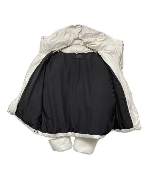 DANKE SCHON（ダンケ シェーン）Danke schon (ダンケ シェーン) 高密度Nylon Hooded Blouson 中綿ブルゾン ホワイト サイズ:Mの古着・服飾アイテム