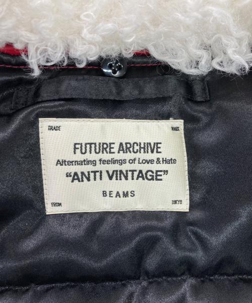 FUTURE ARCHIVE（フューチャー アーカイブ）FUTURE ARCHIVE (フューチャー アーカイブ) MILITARY BOA BLOUSON / ブルゾン レッド サイズ:Lの古着・服飾アイテム