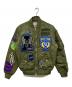 FIRST ROW（ファーストロウ）の古着「FORCE MULTI PATCHES MA-1 JACKET」｜オリーブ
